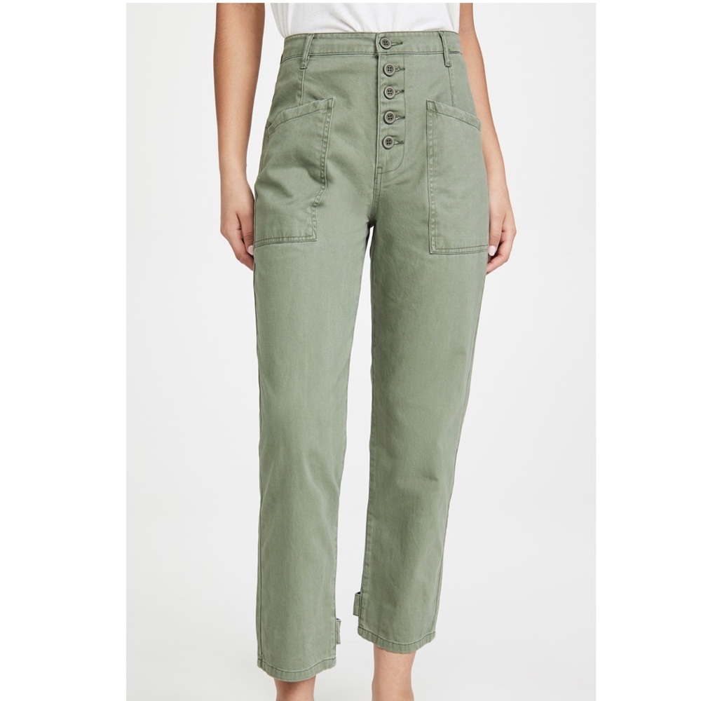 Pistola Tammy High Rise Trouser Pants  in Colonel Button Fly